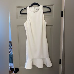 Likely brand Size 4 White Peplum Dress NWT